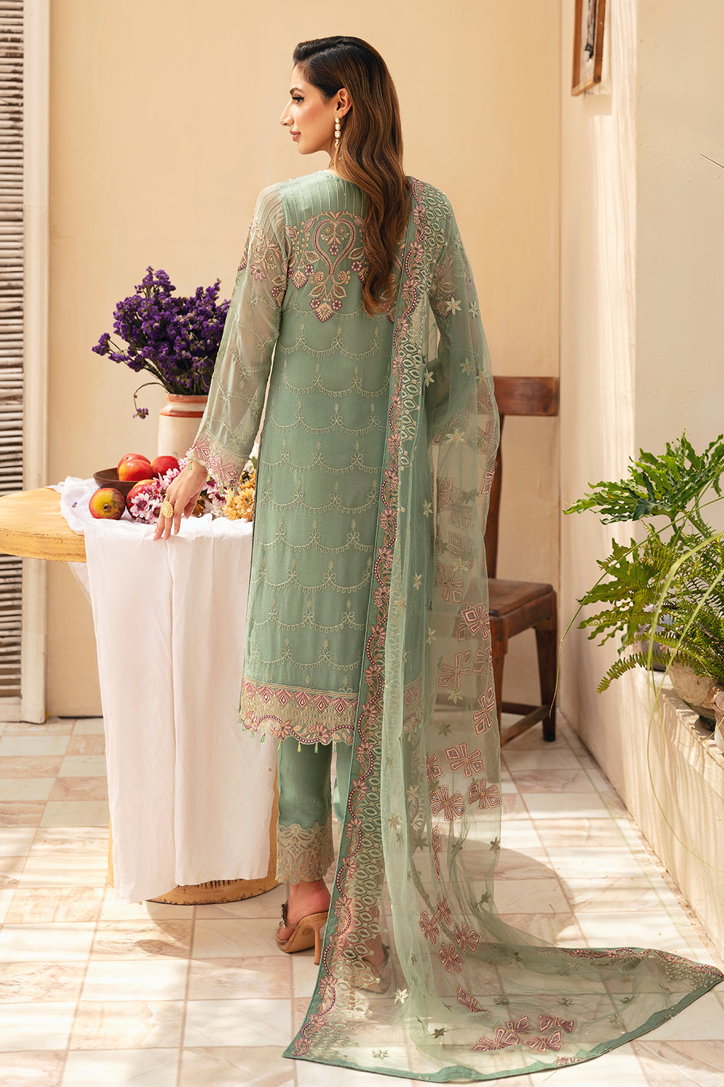 Ramsha | Chevron Chiffon Collection |A-901 - House Of Anaya