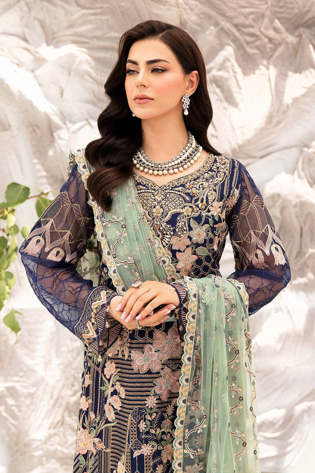 Ramsha | Minhal Organza Collection | M-902 - House Of Anaya