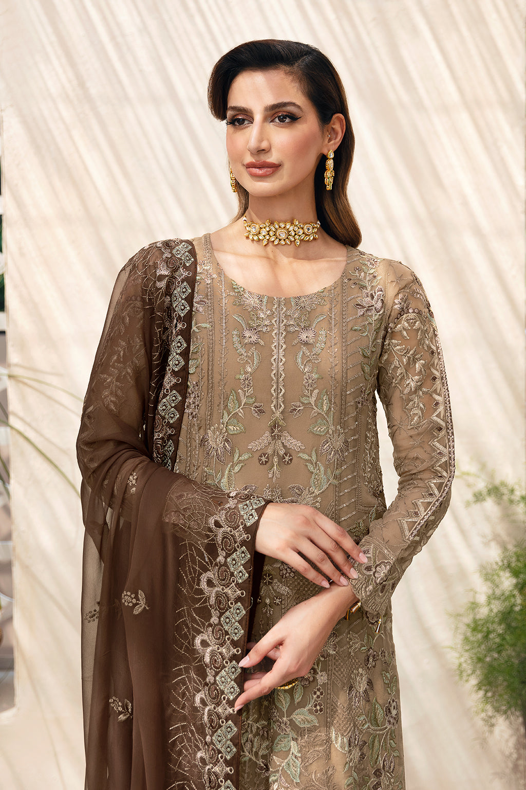 Ramsha | Chevron Chiffon Collection |A-904 - House Of Anaya