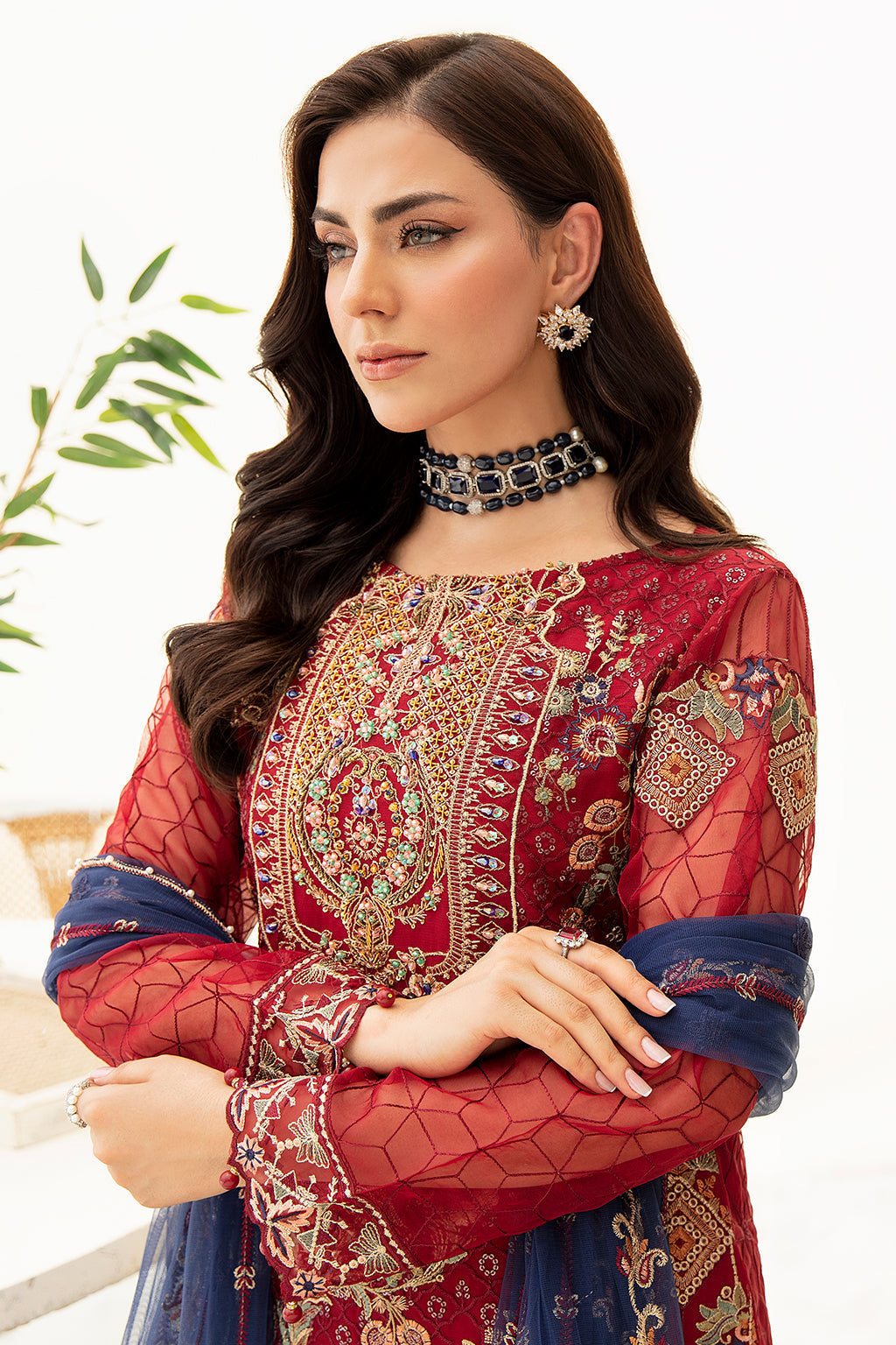 Ramsha | Minhal Organza Collection | M-908 - House Of Anaya