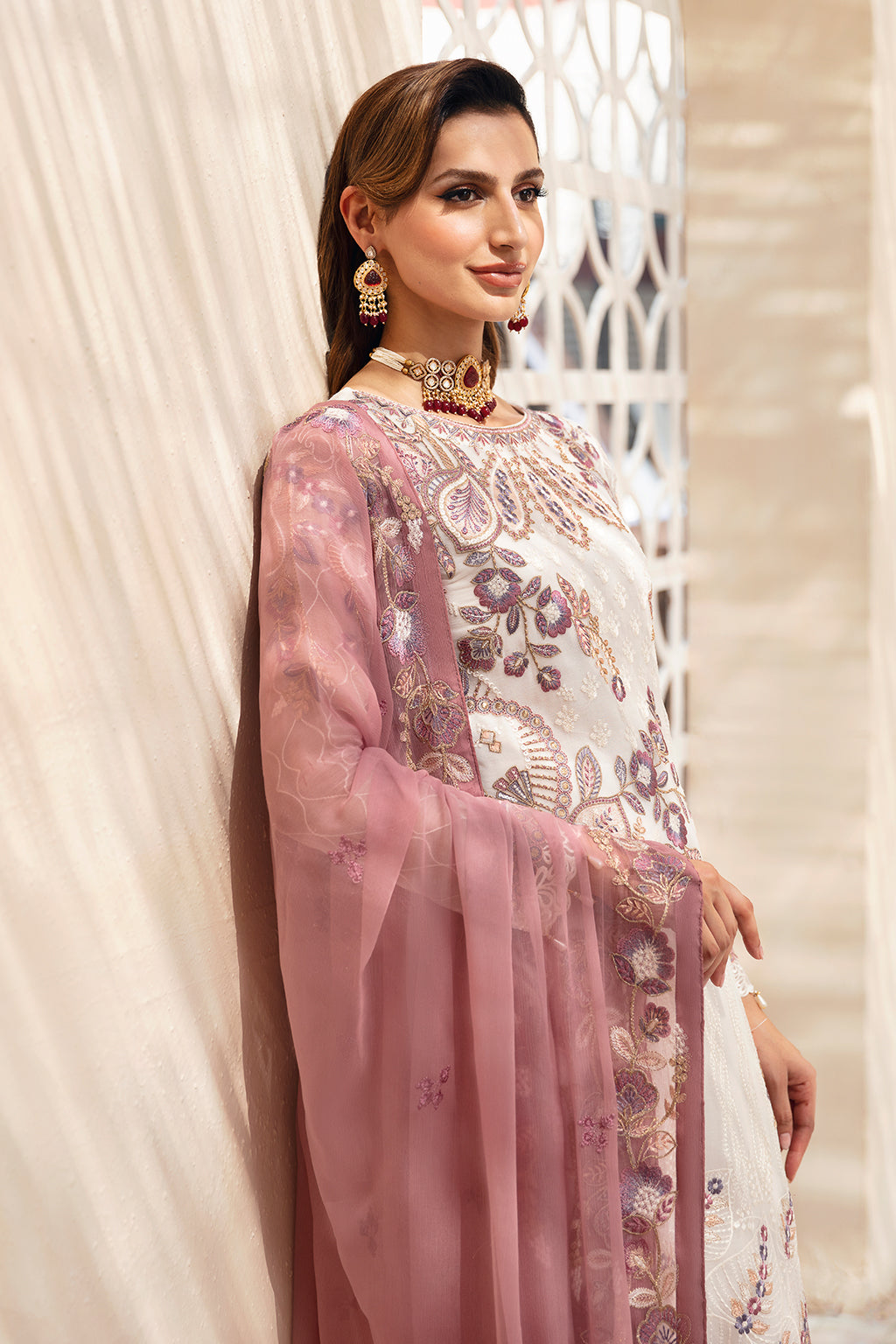 Ramsha | Chevron Chiffon Collection | A-902 - House Of Anaya