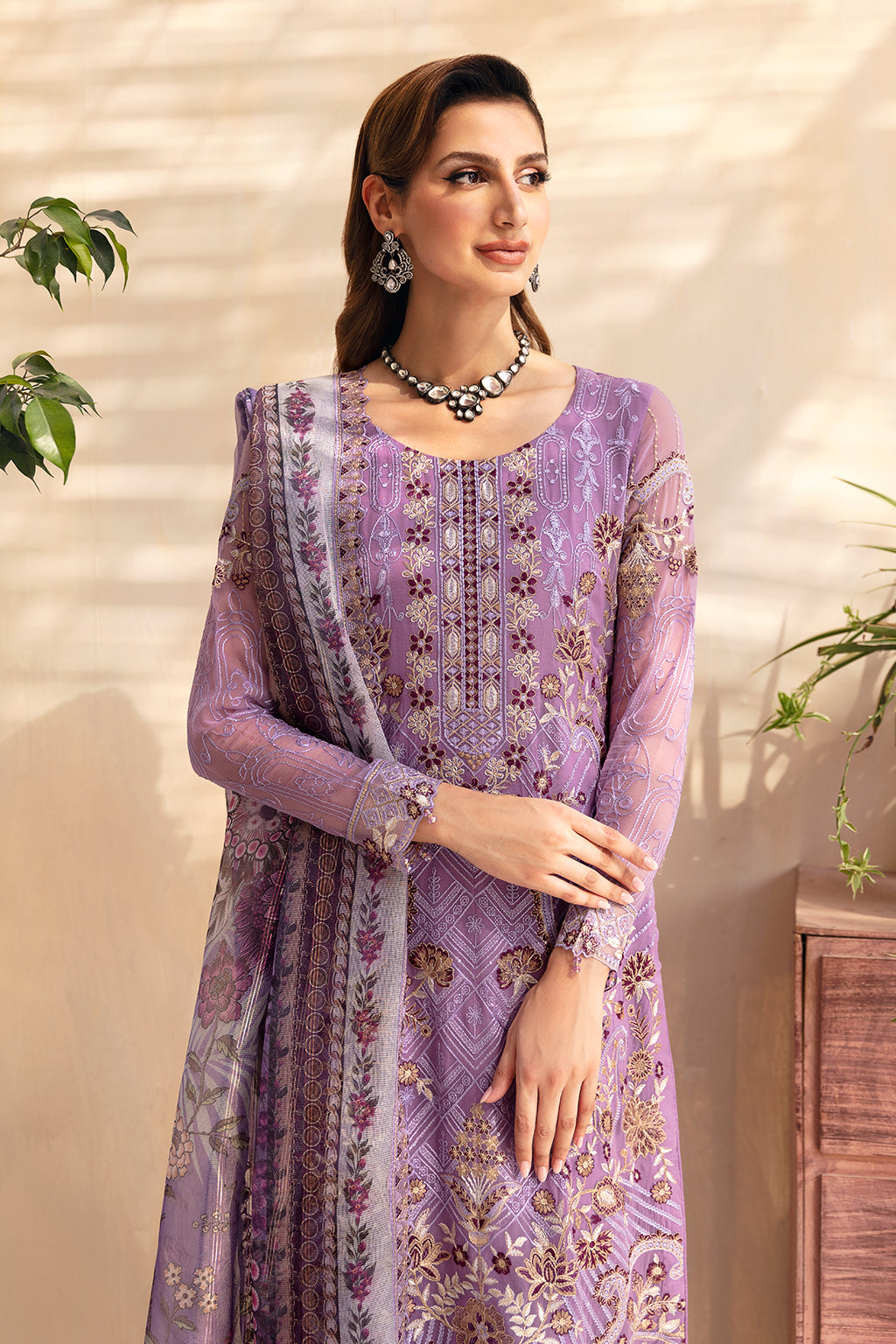 Ramsha | Chevron Chiffon Collection | A-906 - House Of Anaya