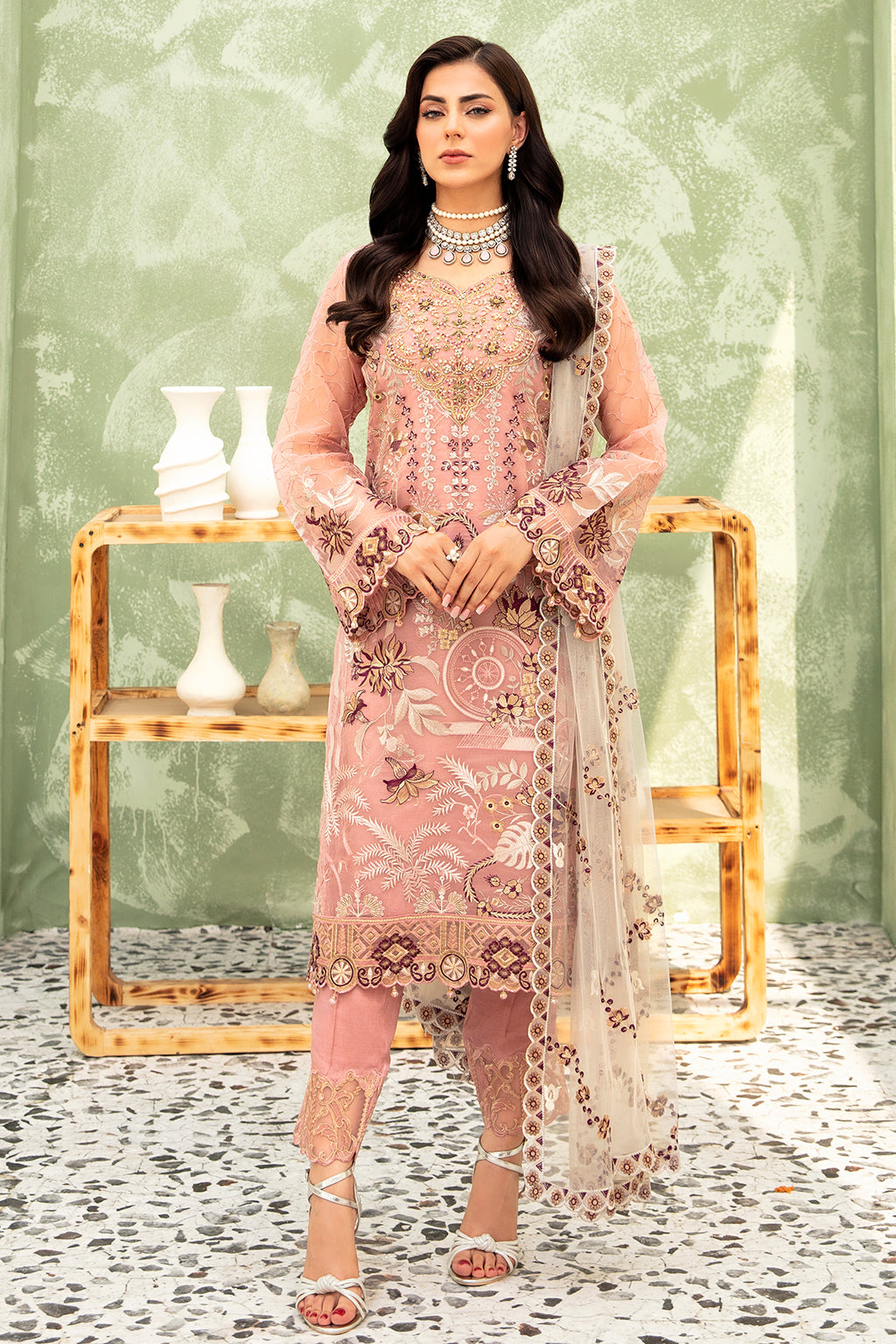 Ramsha | Minhal Organza Collection | M-903 - House Of Anaya