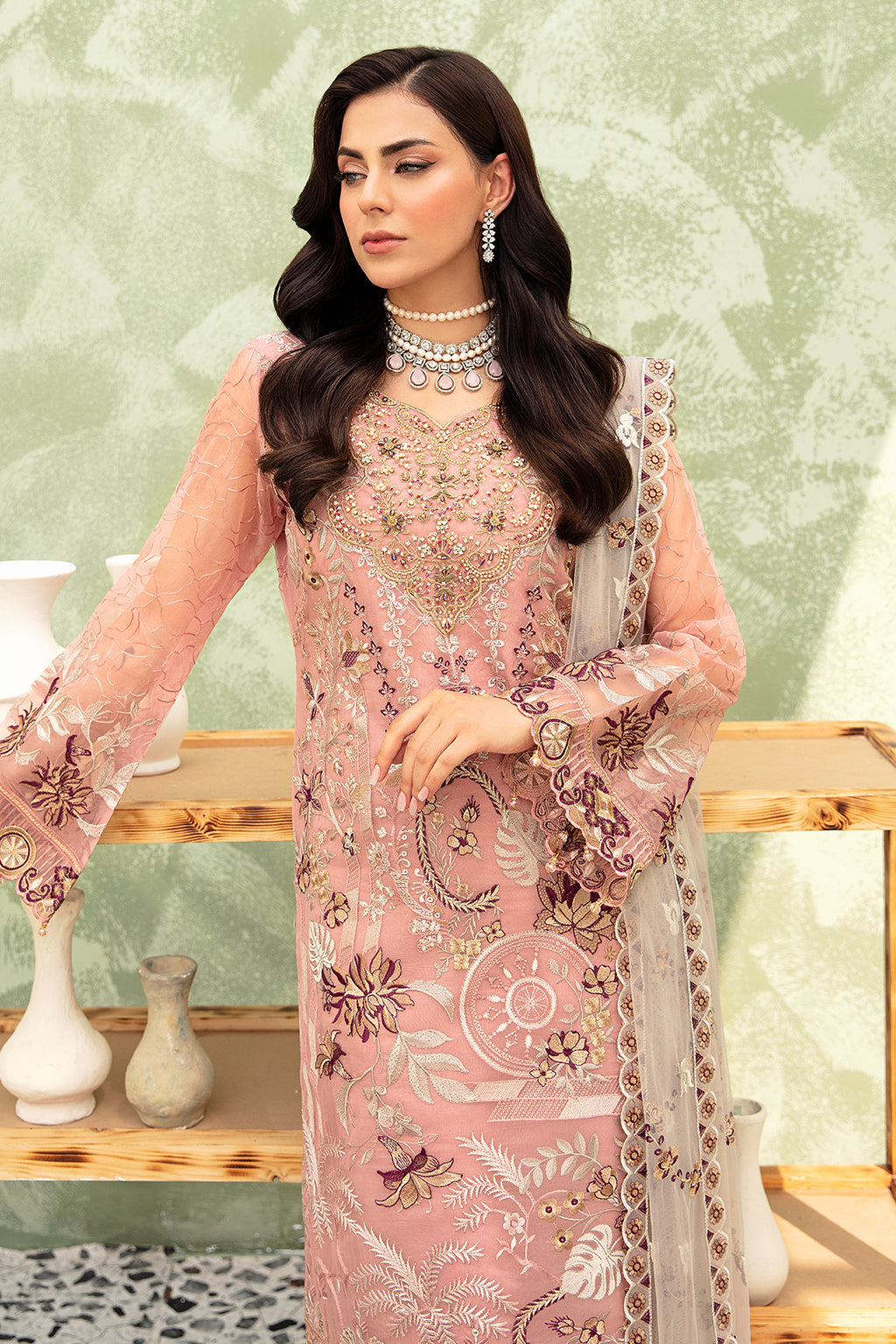 Ramsha | Minhal Organza Collection | M-903 - House Of Anaya