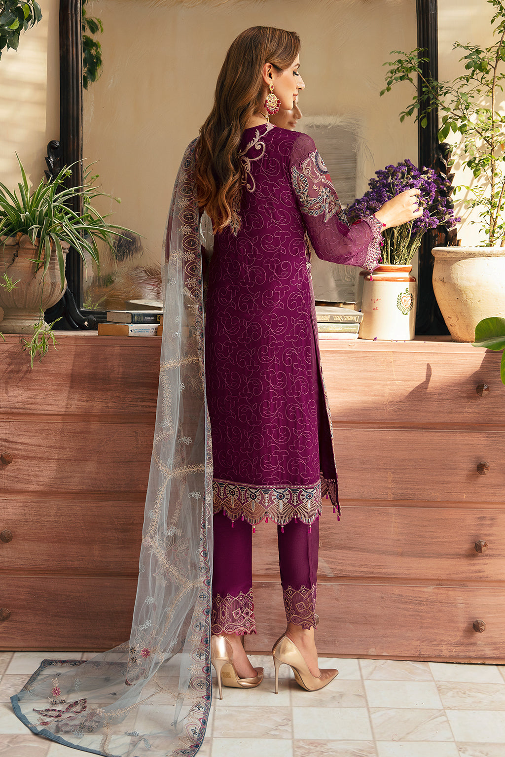 Ramsha | Chevron Chiffon Collection | A-911 - House Of Anaya