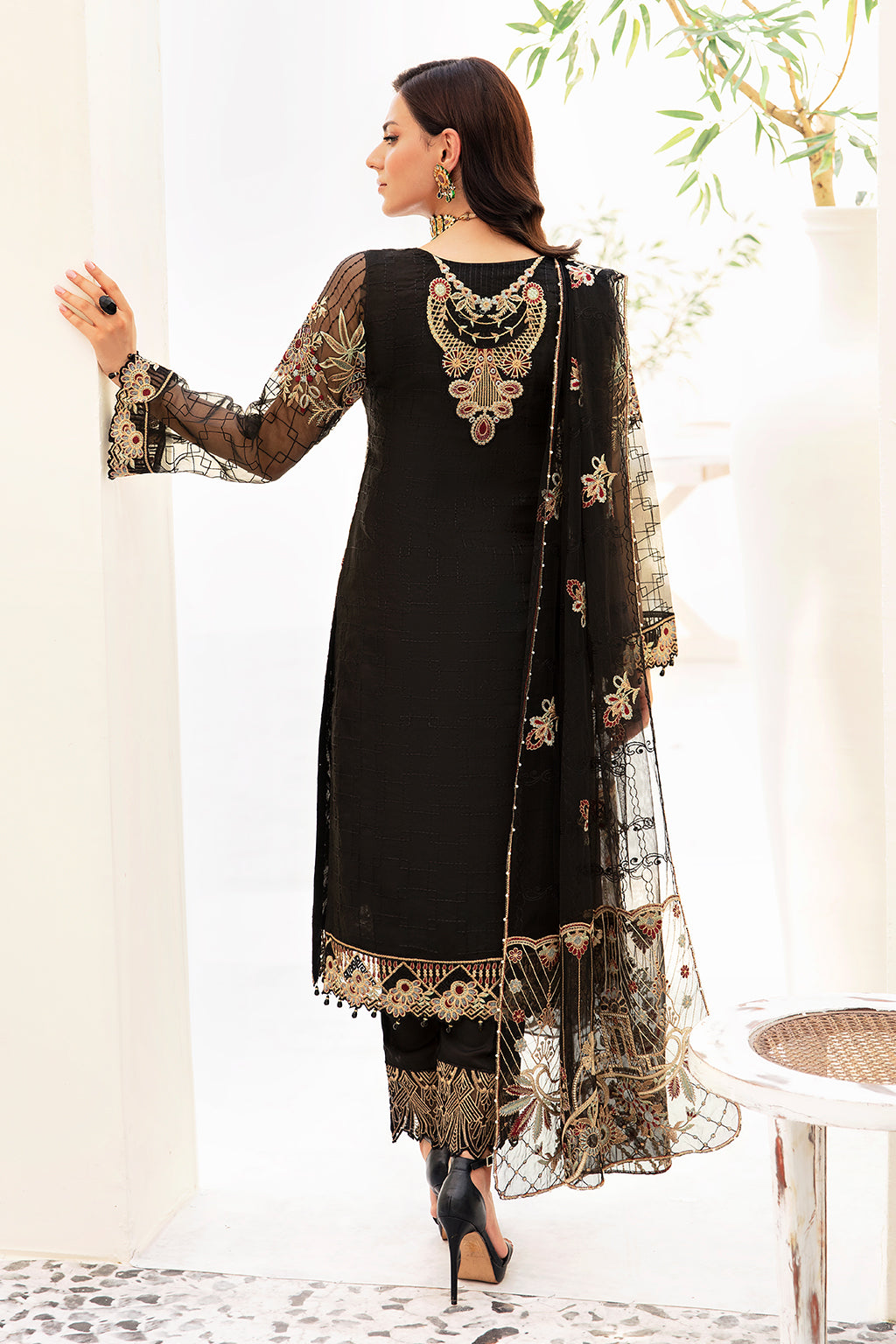 Ramsha | Minhal Organza Collection | M-906 - House Of Anaya