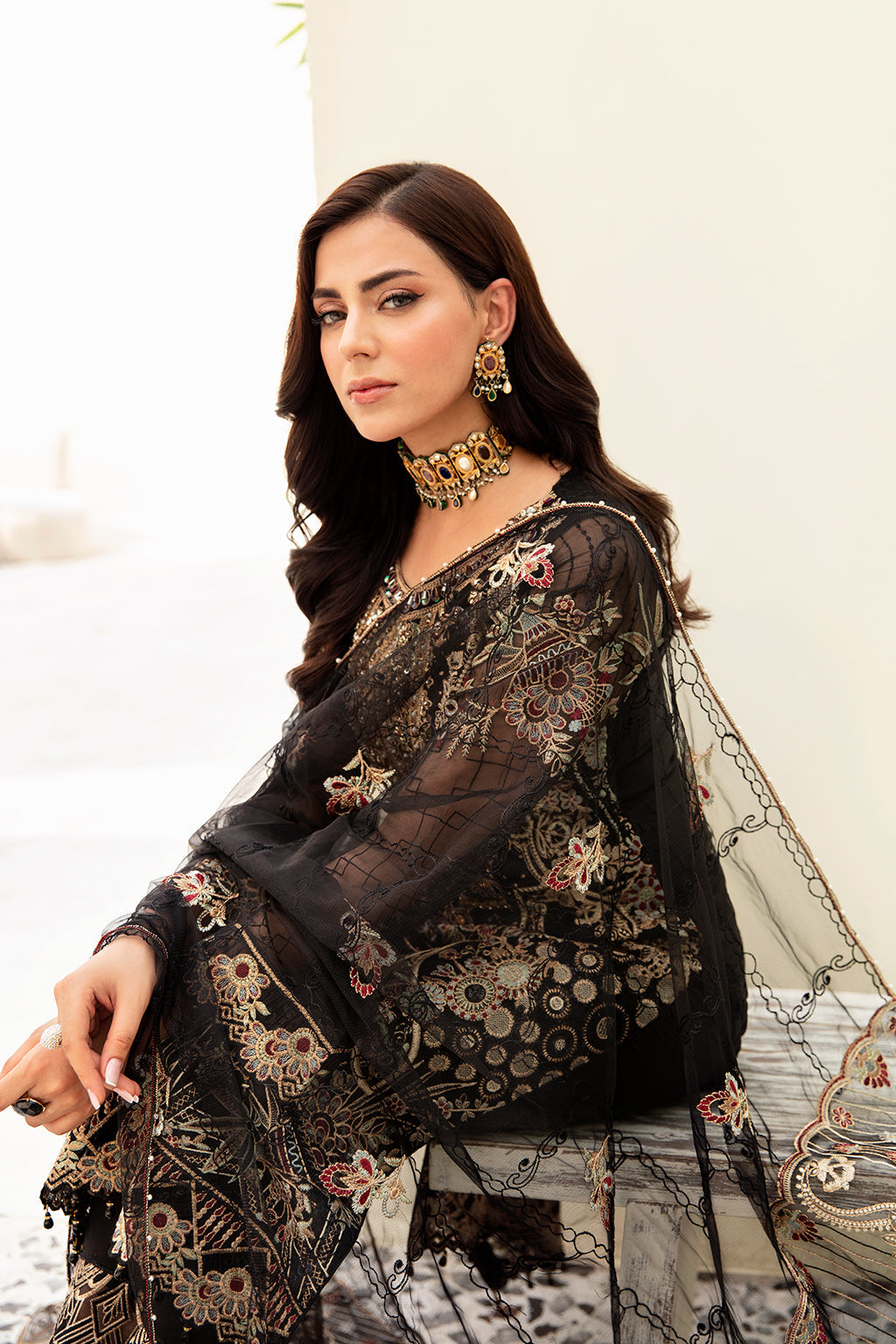 Ramsha | Minhal Organza Collection | M-906 - House Of Anaya