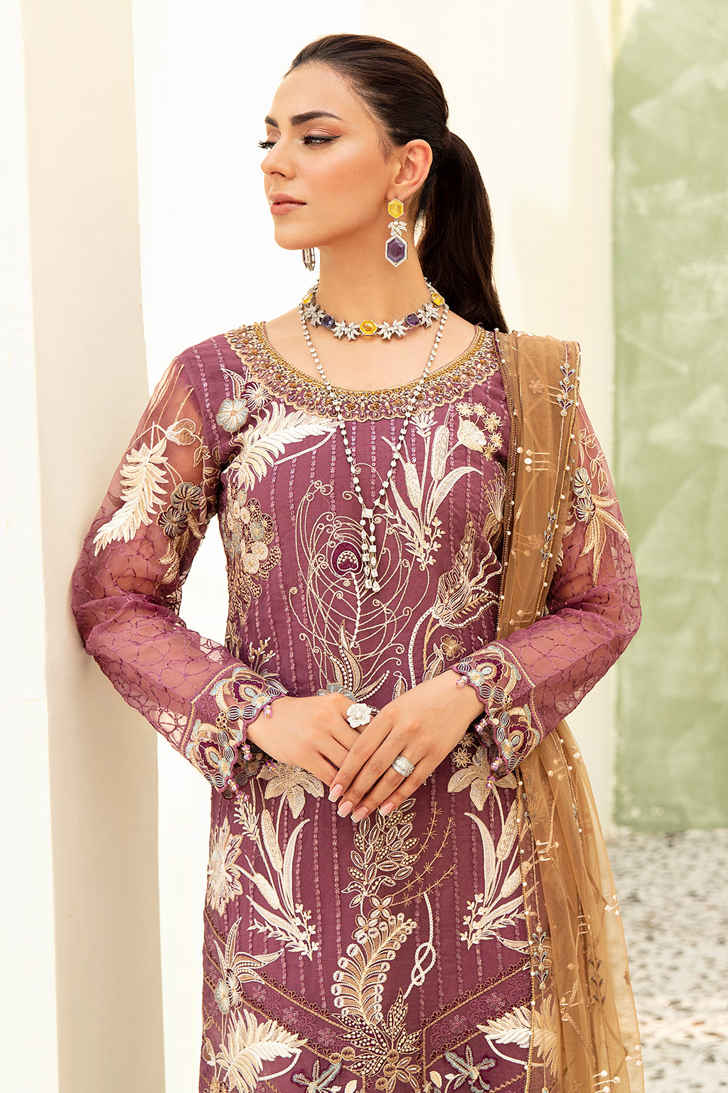Ramsha | Minhal Organza Collection | M-910 - House Of Anaya