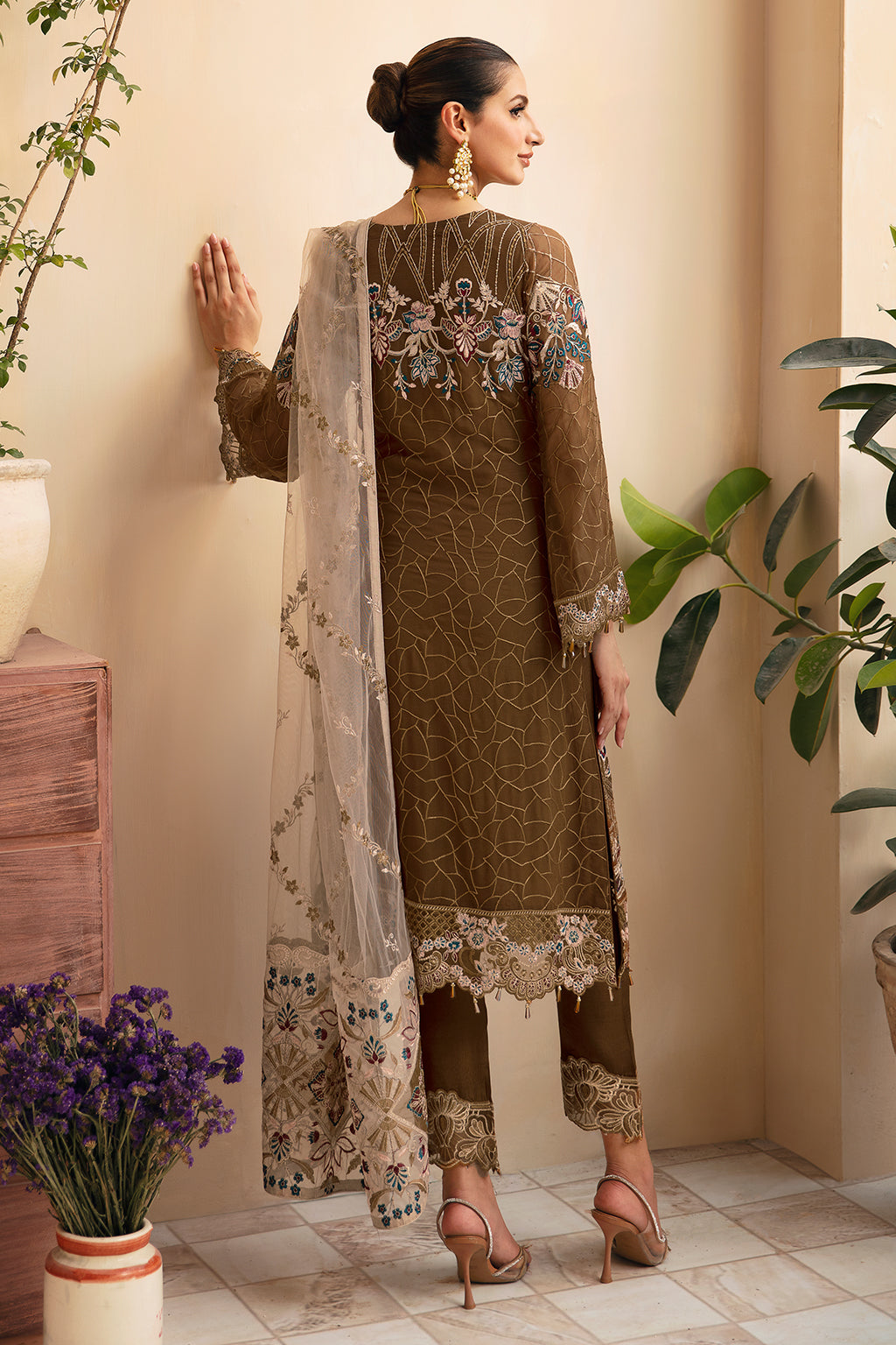 Ramsha | Chevron Chiffon Collection | A-910 - House Of Anaya