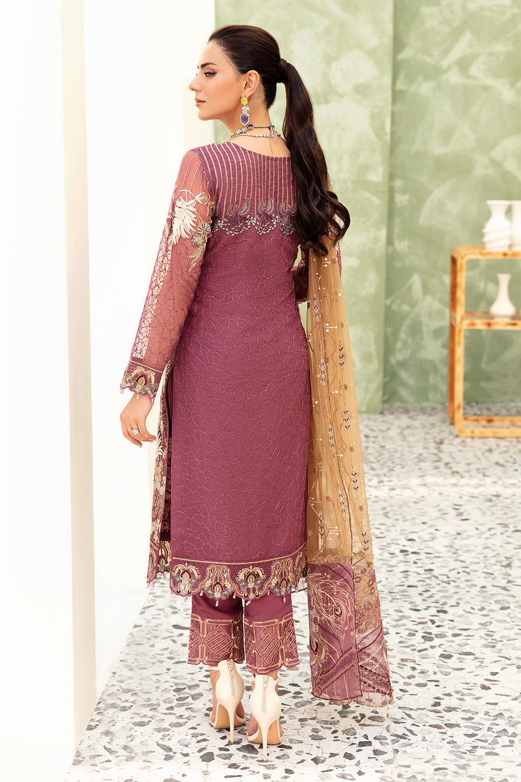 Ramsha | Minhal Organza Collection | M-910 - House Of Anaya