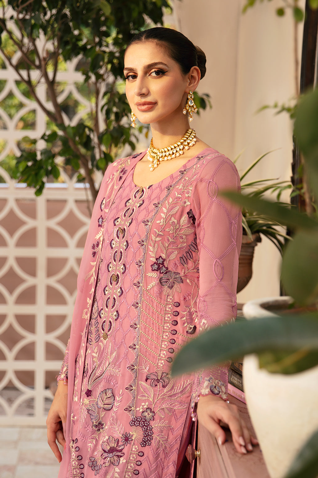 Ramsha | Chevron Chiffon Collection | A-909 - House Of Anaya