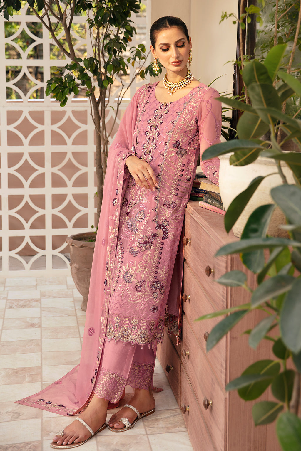 Ramsha | Chevron Chiffon Collection | A-909 - House Of Anaya