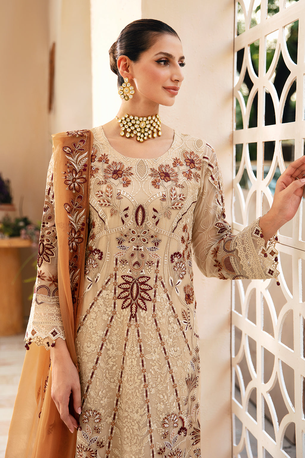 Ramsha | Chevron Chiffon Collection | A-912 - House Of Anaya