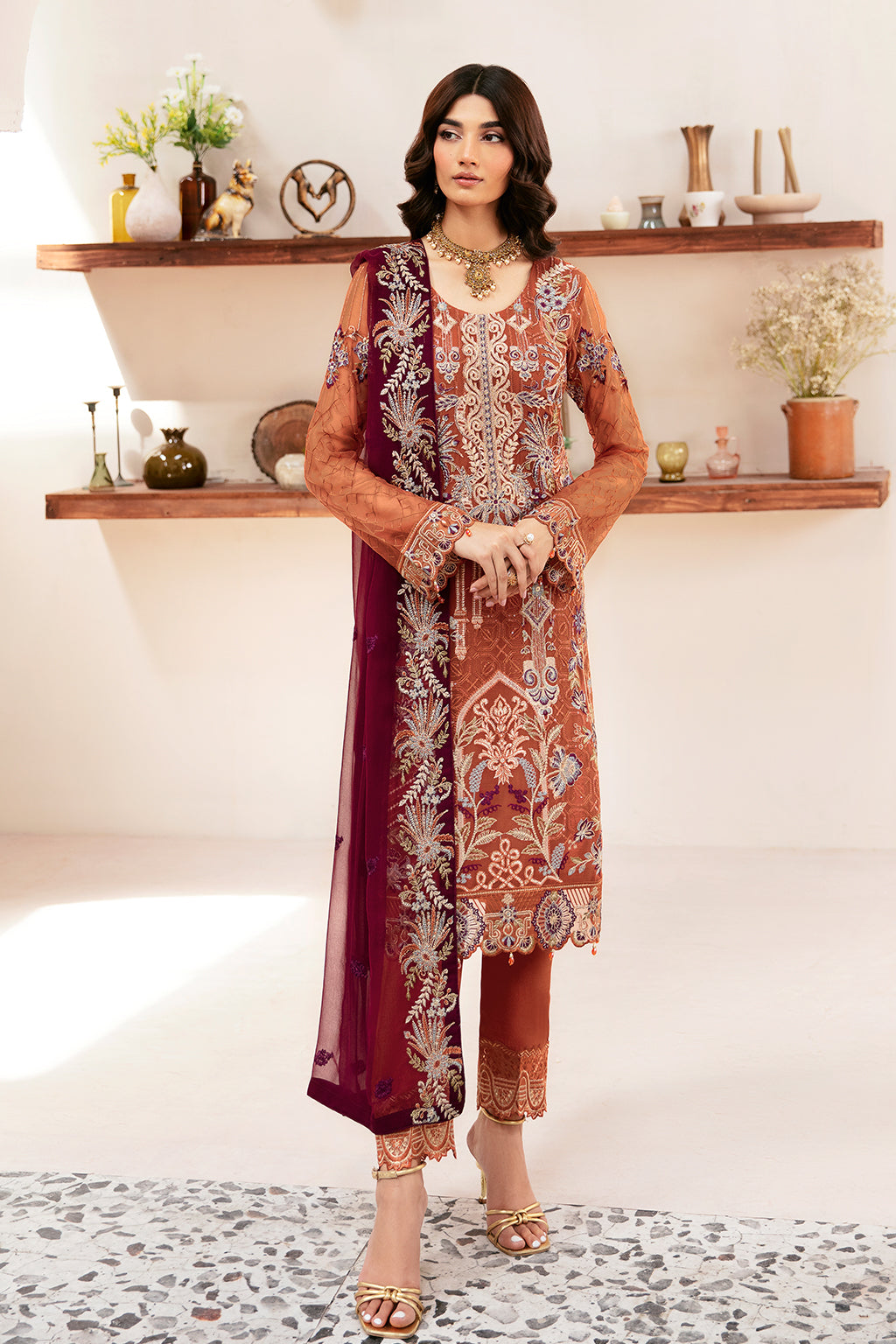 Ramsha | Rangoon Chiffon Collection 24 | D-1209 - House Of Anaya