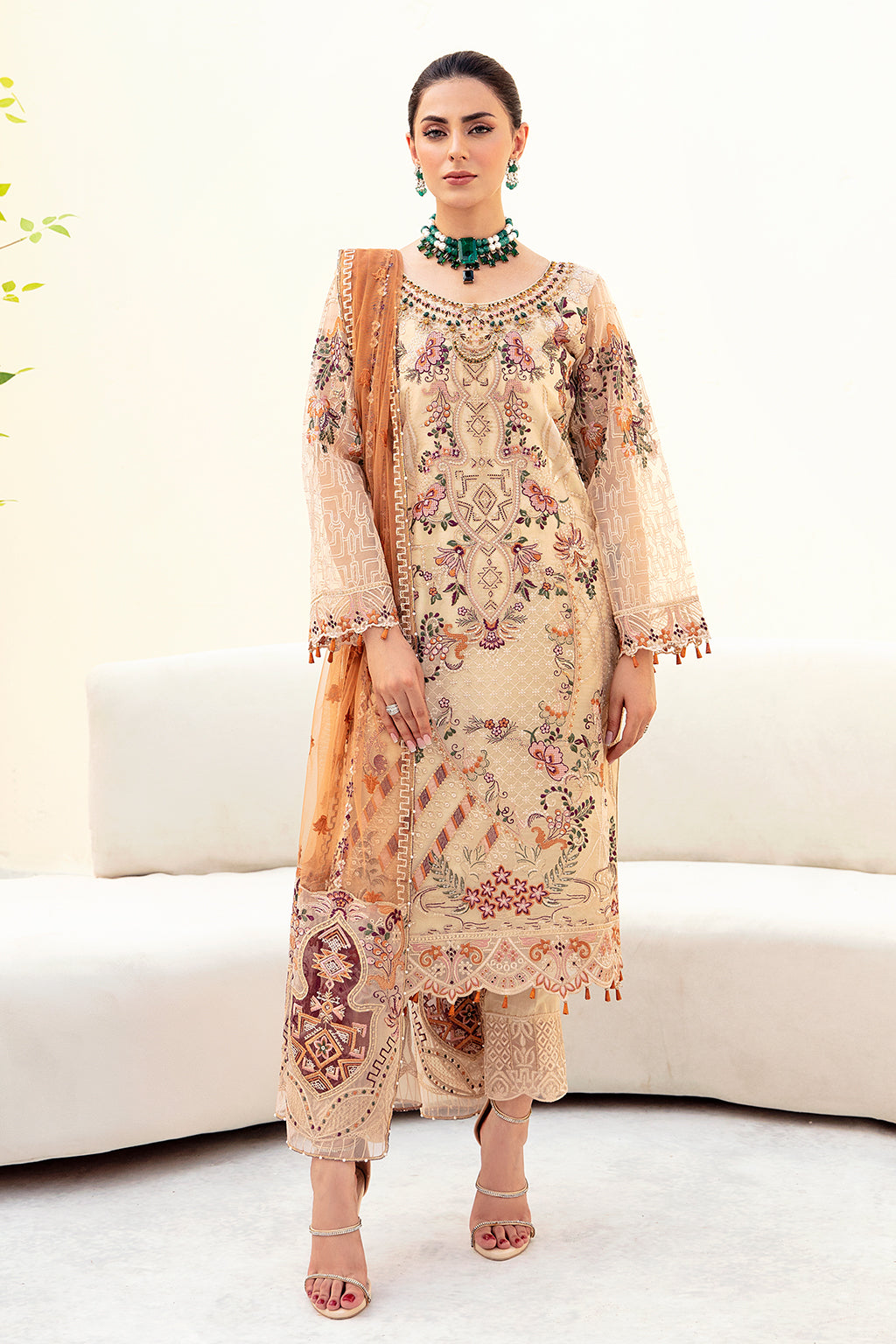 Ramsha | Minhal Organza Collection | M-901 - House Of Anaya