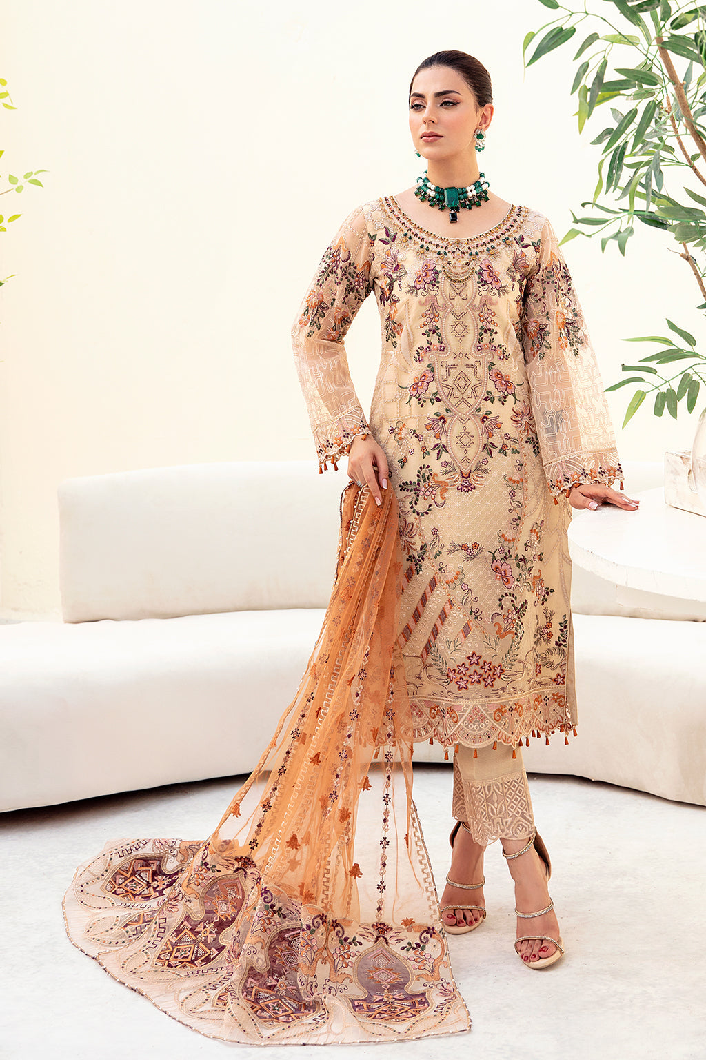Ramsha | Minhal Organza Collection | M-901 - House Of Anaya