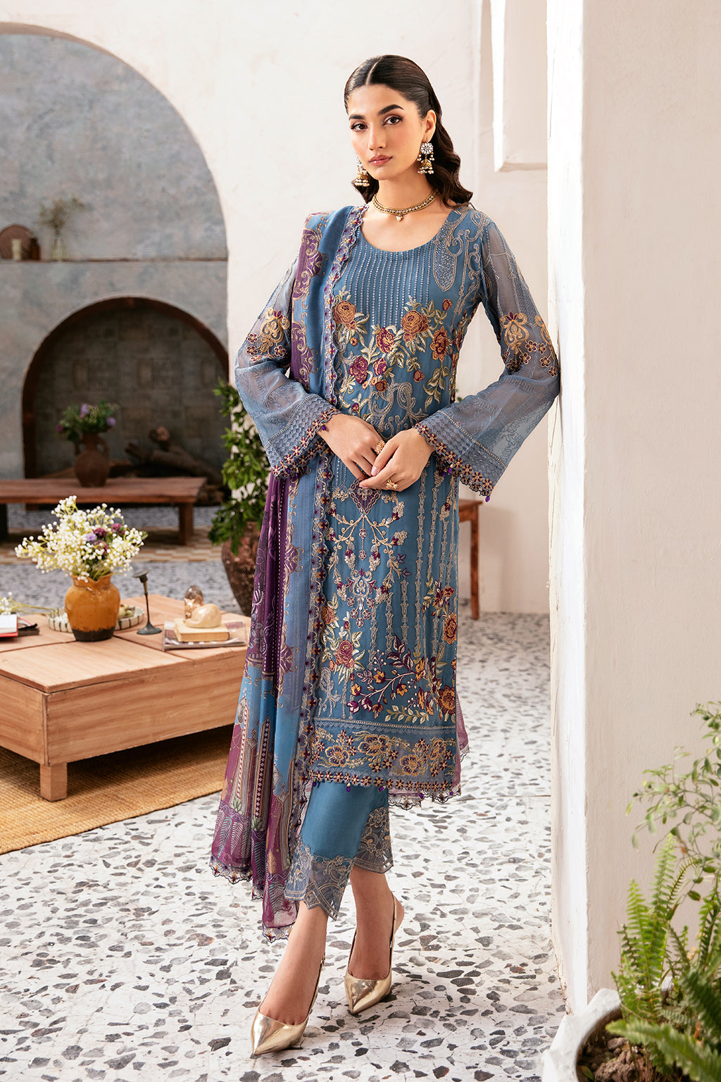 Ramsha | Rangoon Chiffon Collection 24 | D-1202 - House Of Anaya