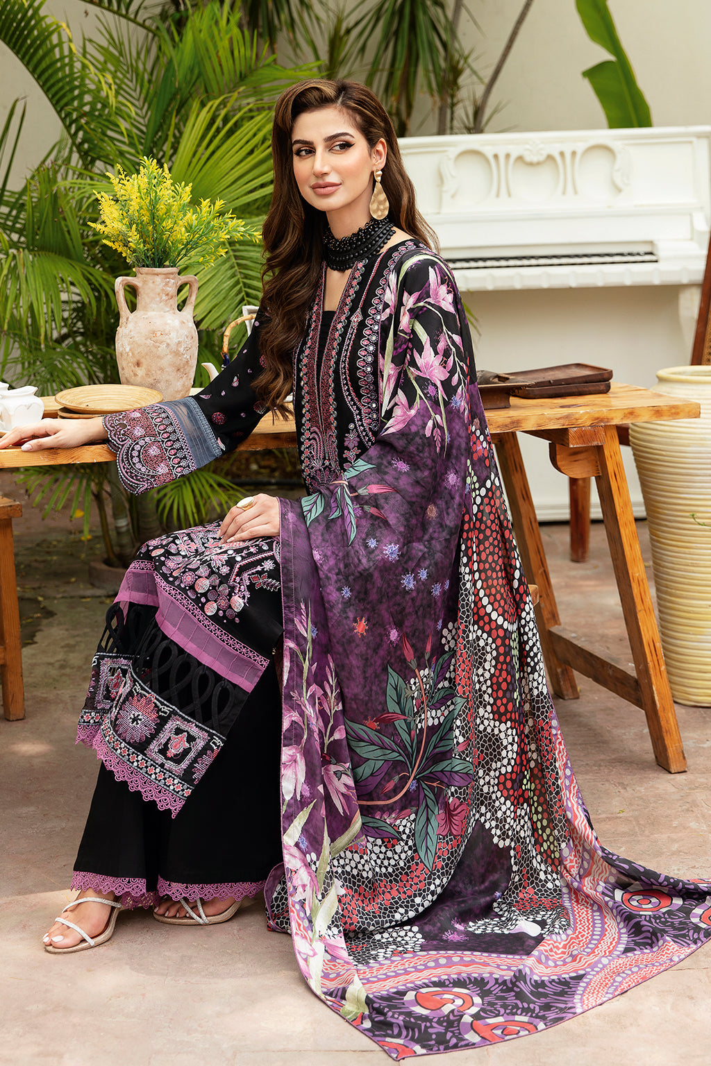 Ramsha | Riwayat Lawn Collection| Y-806 - House Of Anaya