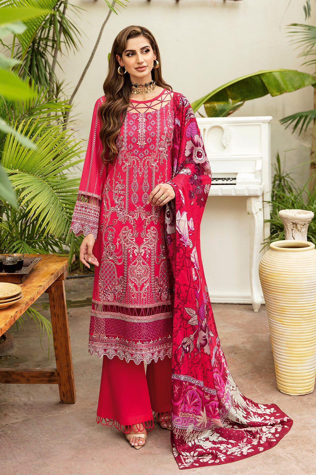 Ramsha | Luxury Lawn 24 | Y-810 - House Of Anaya