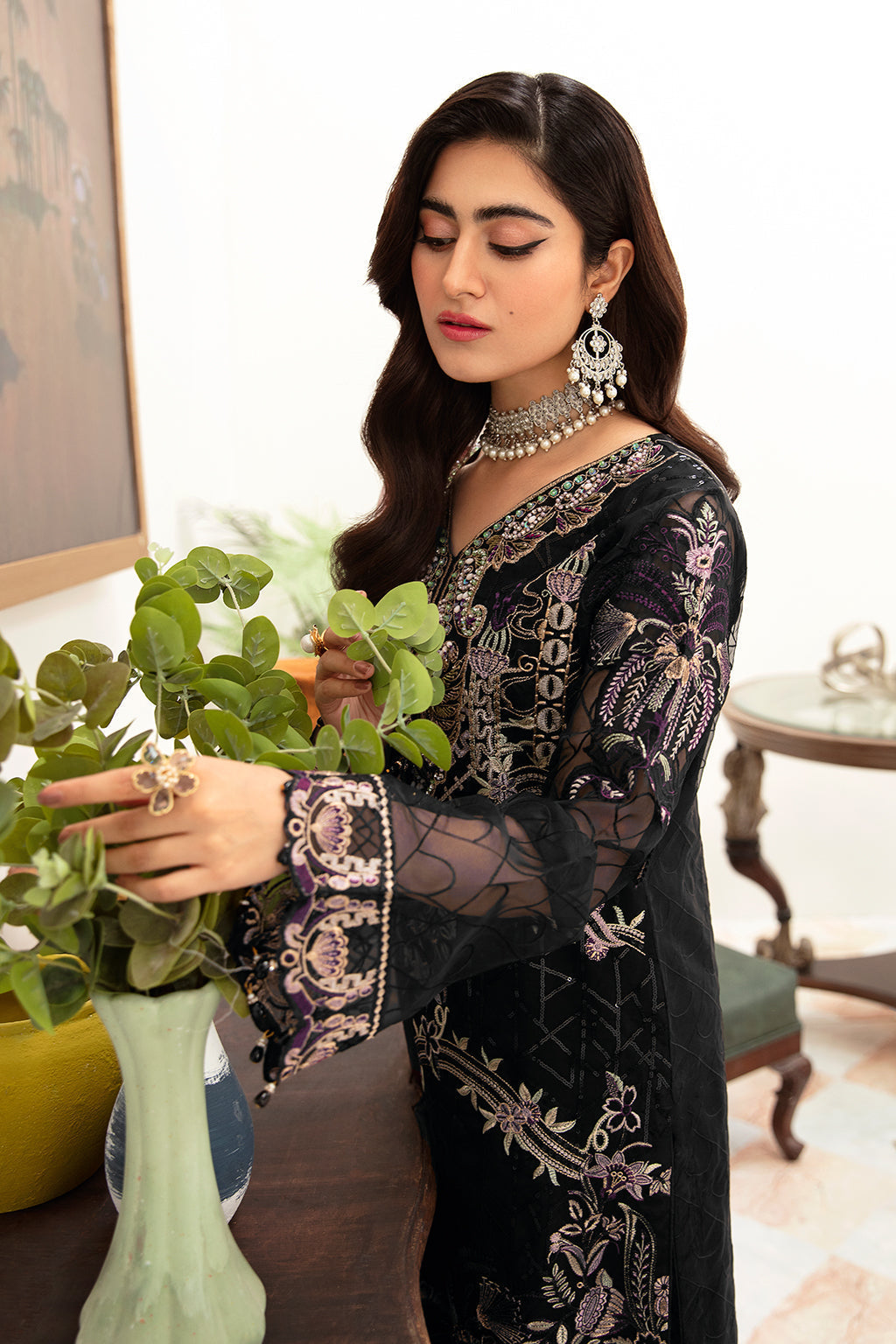 Ramsha | Minhal Organza Collection | M-1006 - House Of Anaya
