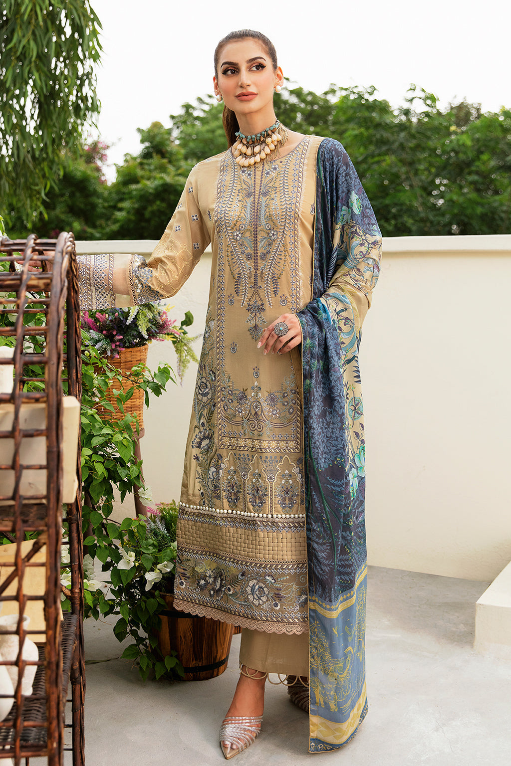 Ramsha | Riwayat Lawn Collection| Y-802 - House Of Anaya