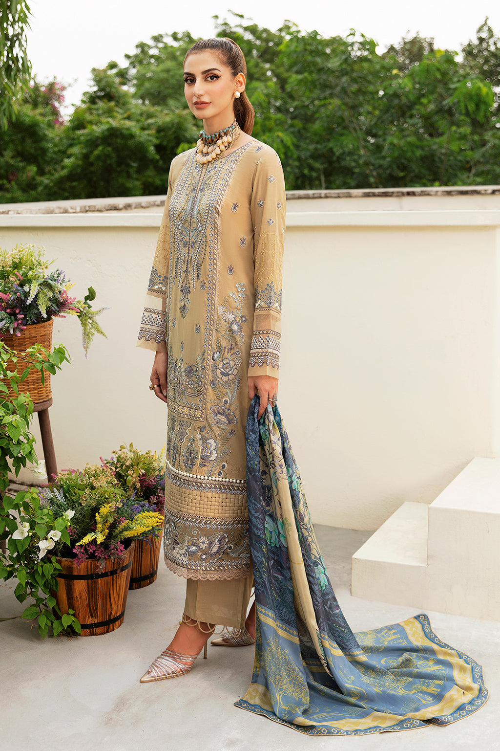 Ramsha | Riwayat Lawn Collection| Y-802 - House Of Anaya