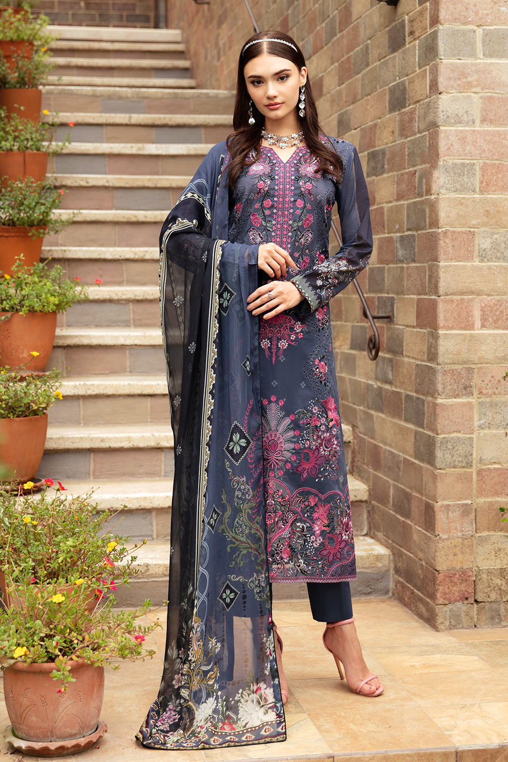 Ramsha | Riwayat Lawn Collection| Y-901 - House Of Anaya