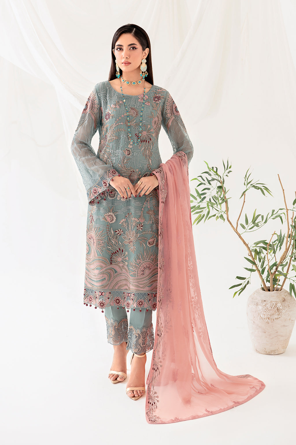 Ramsha | Rangoon Chiffon Collection 24 | D-1010 - House Of Anaya