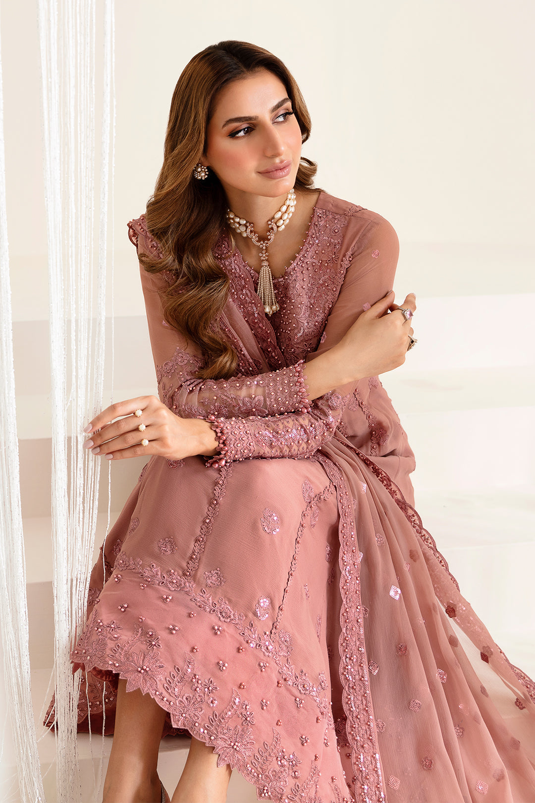 Alizeh | Reena Wedding Edits | AF-HM-4016-CRIMSON - House Of Anaya