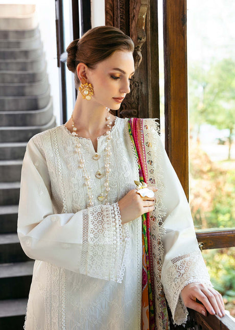 kanwal Malik | Mayal Luxury Lawn | Cerise - House Of Anaya