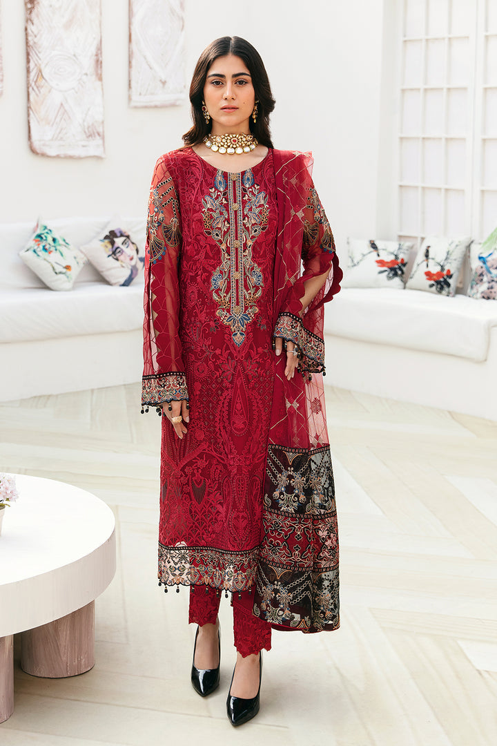 Ramsha | Chevron Chiffon Collection | A-803 - House Of Anaya