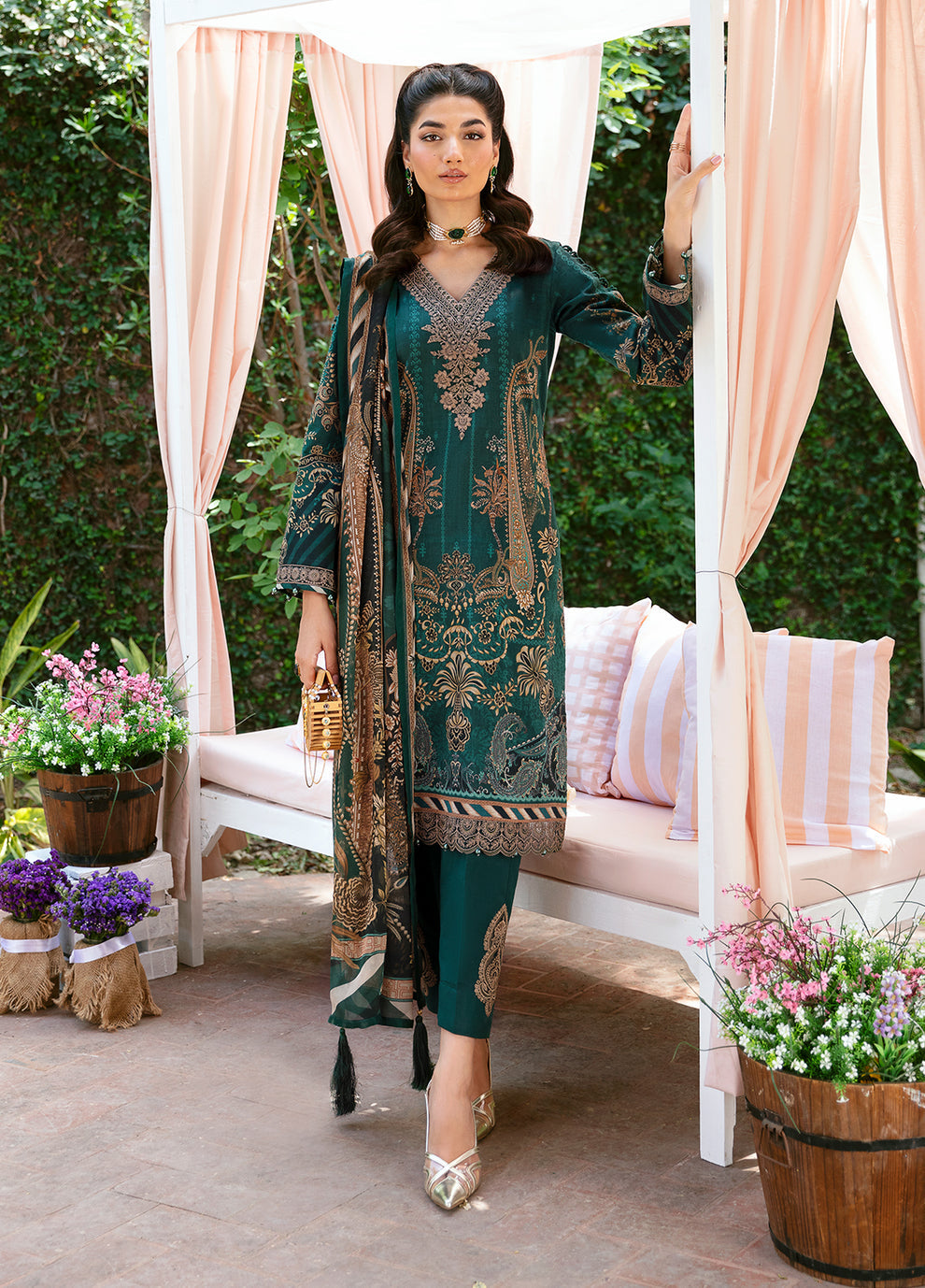 Gulaal | Summer Glow Lawn 24 | EMMELINE (GL-L-24V3-08) - House Of Anaya