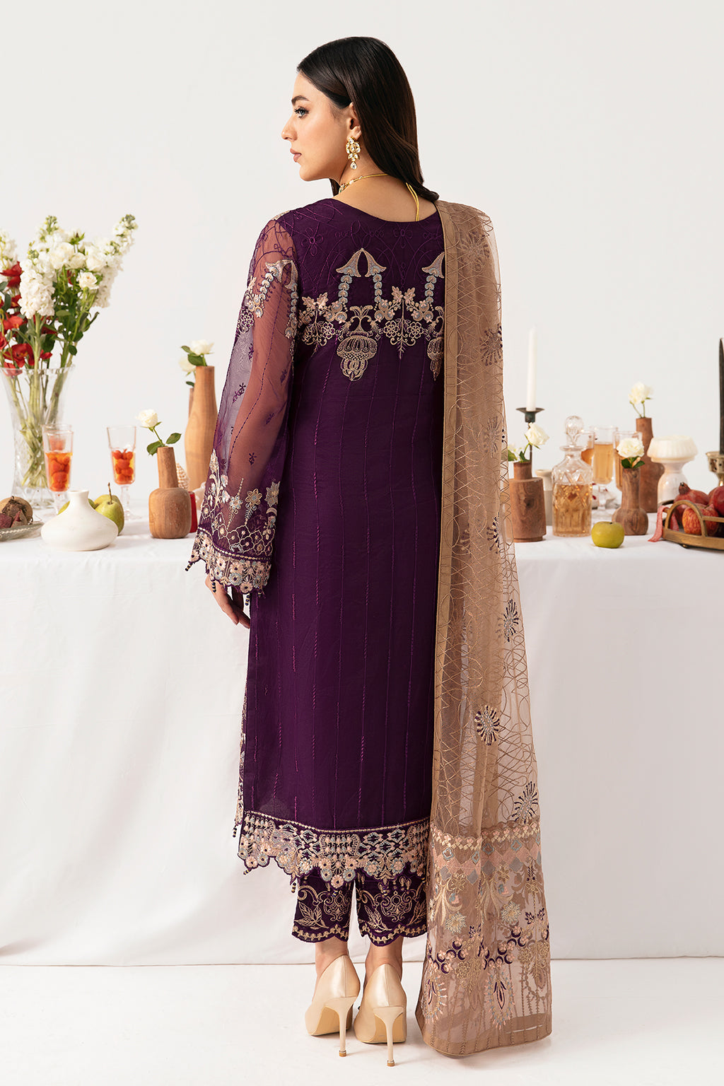 Ramsha | Minhal Organza Collection | M-1109 - House Of Anaya