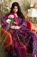 Zevk | Flora Festive Lawn | FUCHSIA