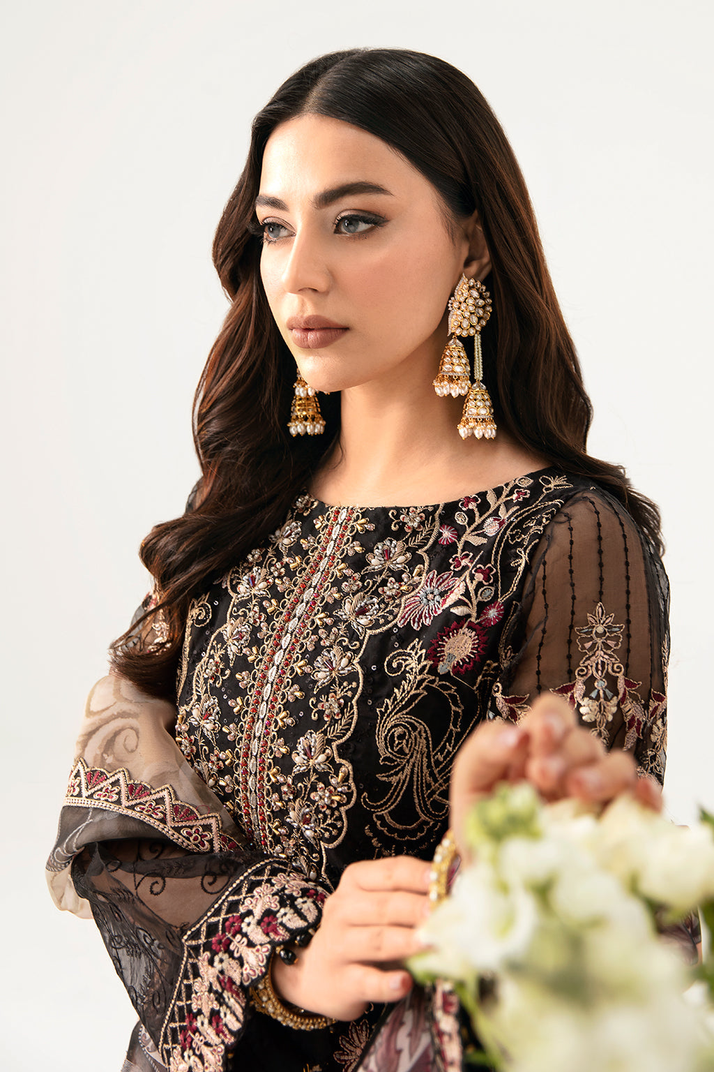 Ramsha | Minhal Organza Collection | M-1105 - House Of Anaya