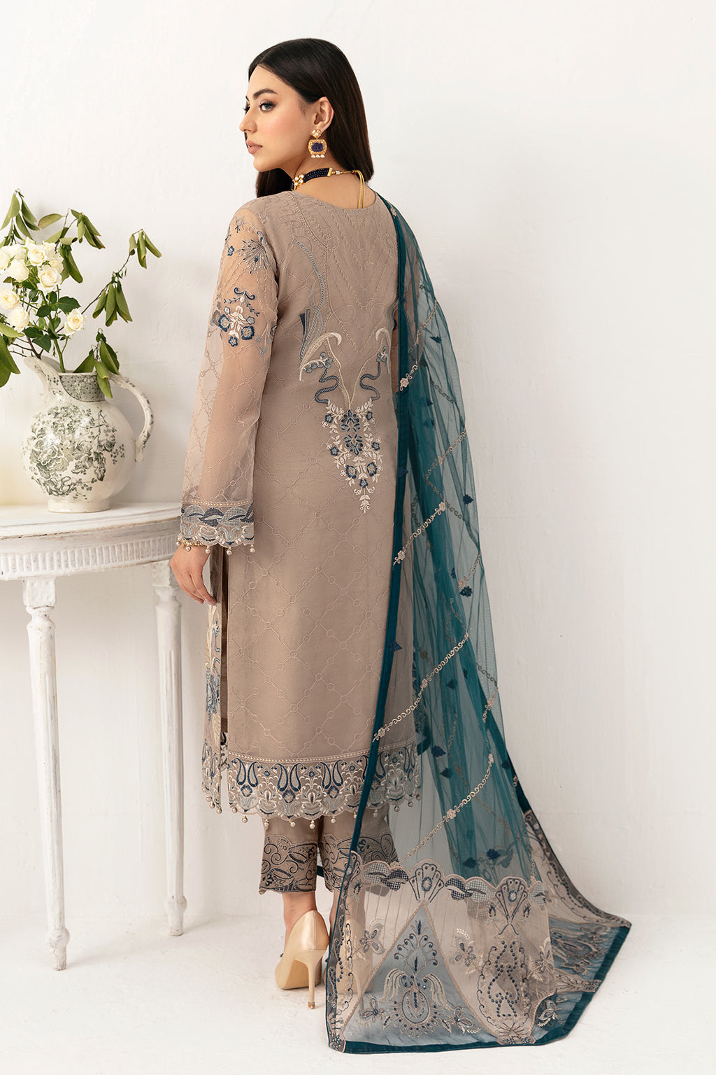 Ramsha | Minhal Organza Collection | M-1106 - House Of Anaya
