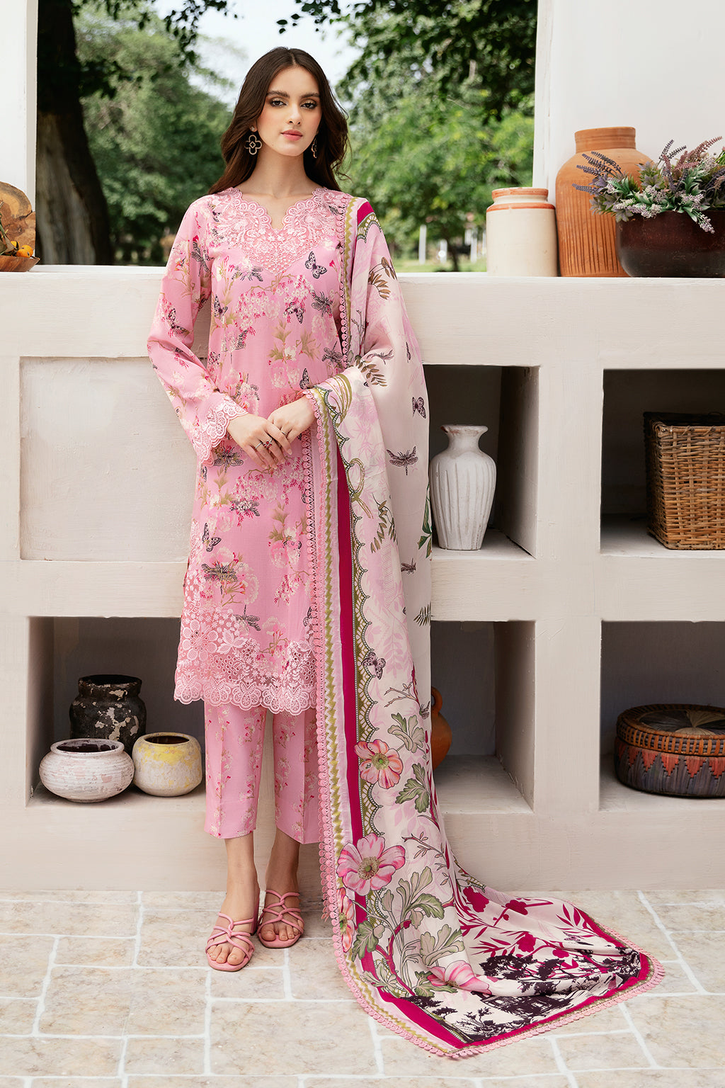 Ramsha | Rangrez Lawn Collection | N-502 - House Of Anaya