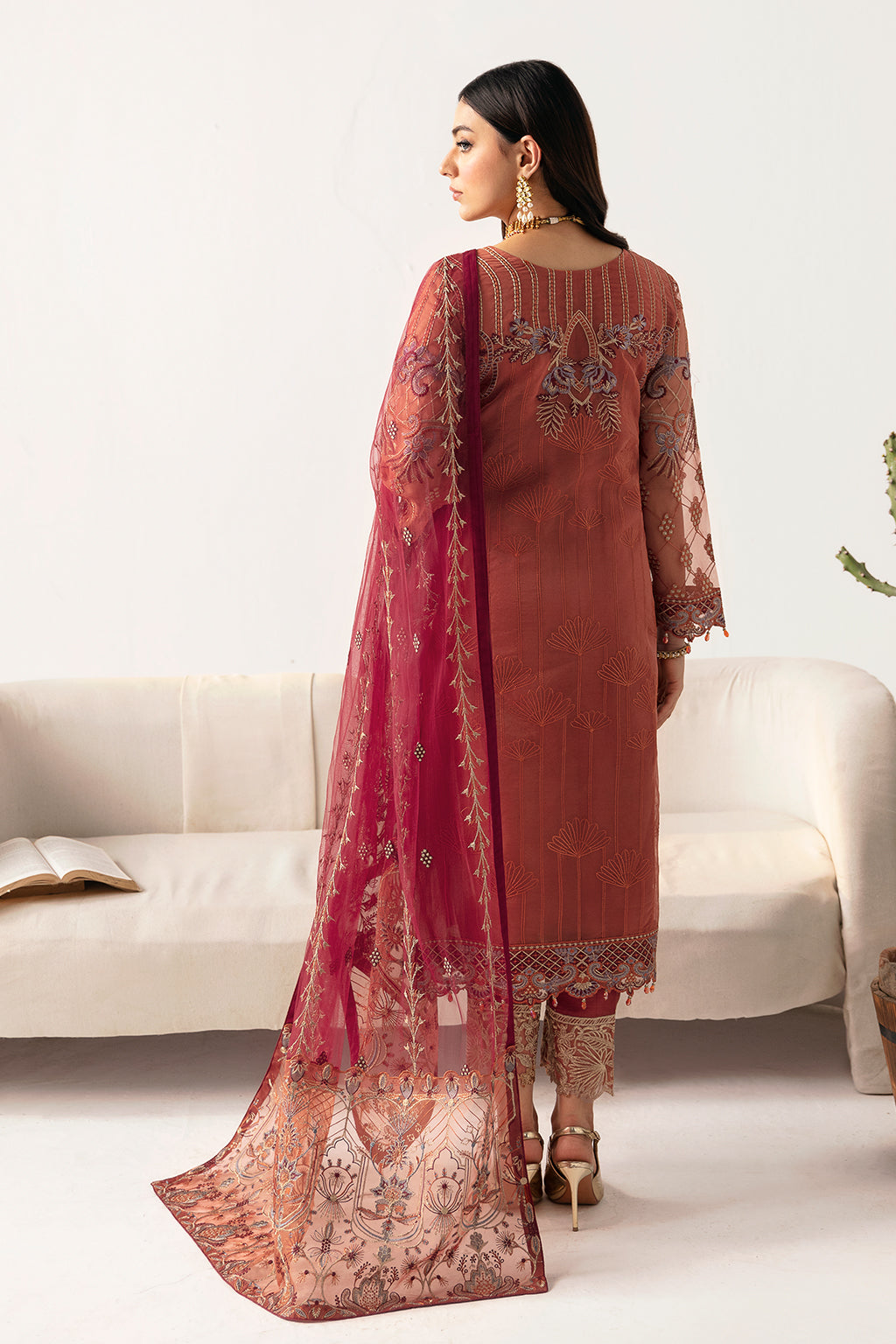 Ramsha | Minhal Organza Collection | M-1103 - House Of Anaya