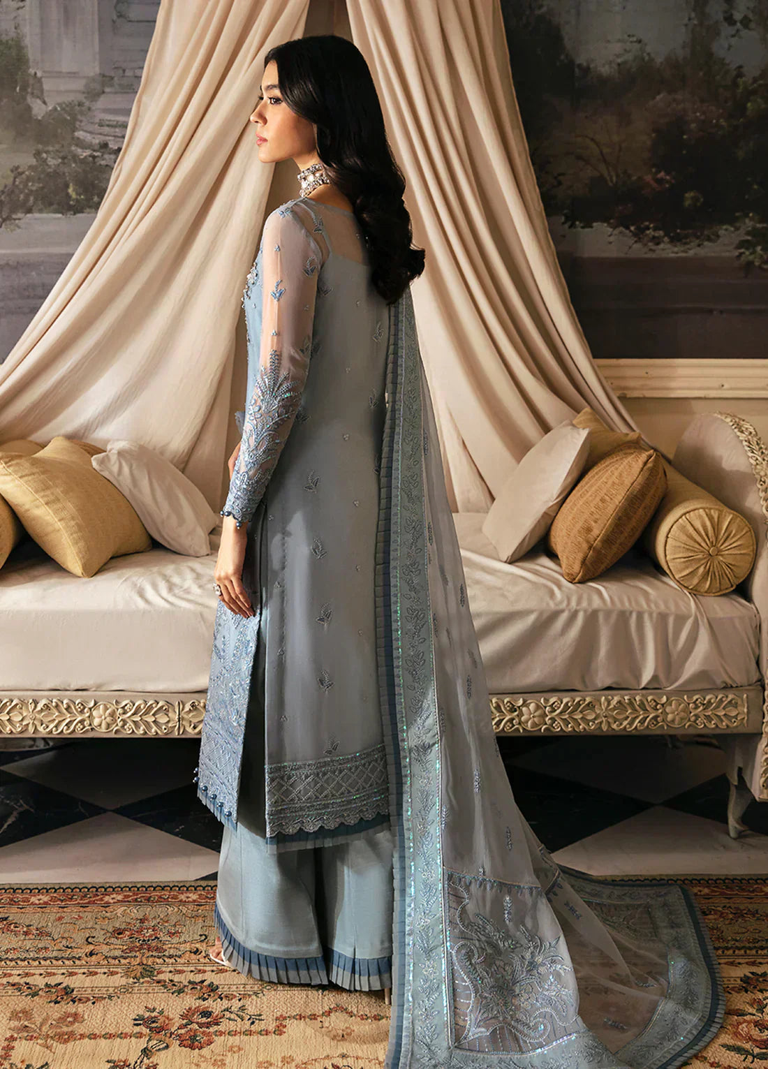 Gulaal | Embroidered Chiffon 23 | Zuria - House Of Anaya