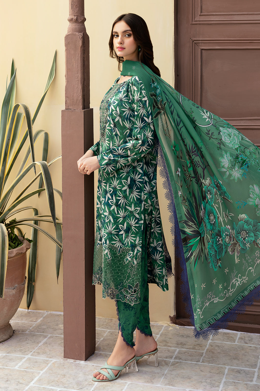 Ramsha | Rangrez Lawn Collection | N-507 - House Of Anaya
