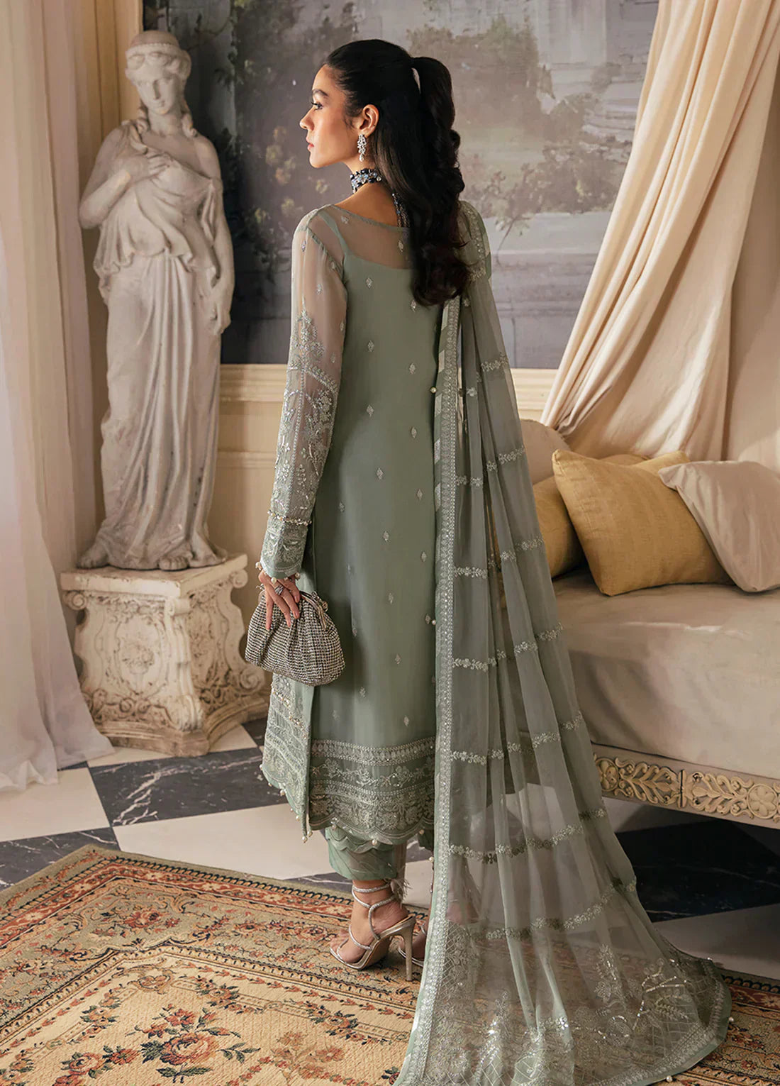 Gulaal | Embroidered Chiffon 23 | Amayah - House Of Anaya