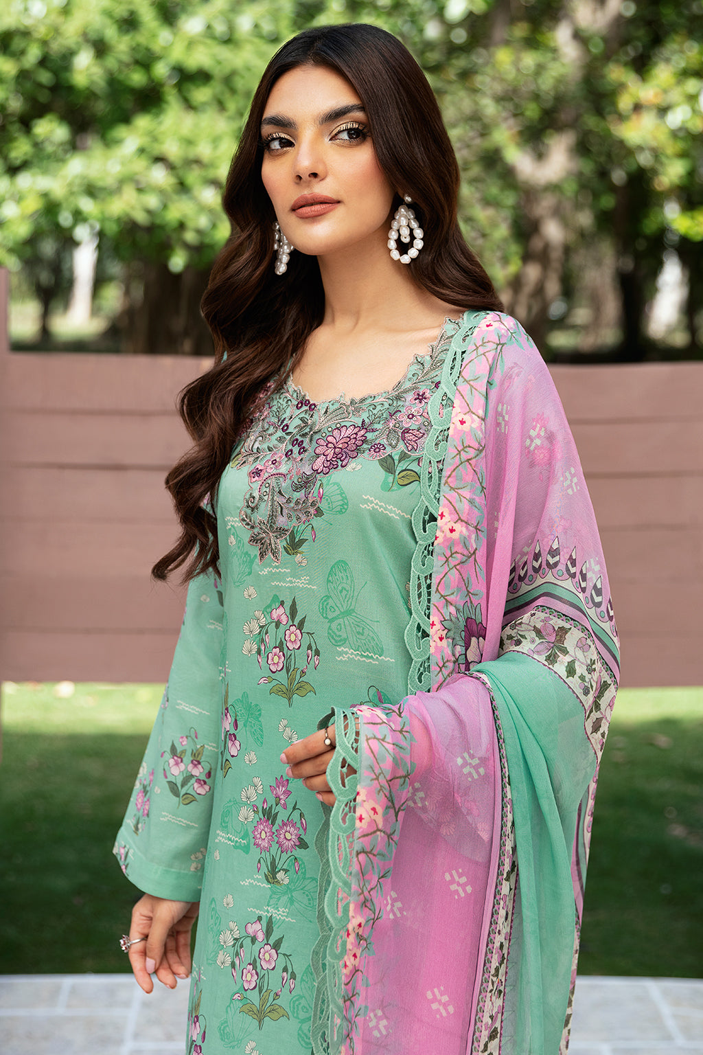 Ramsha | Rangrez Lawn Collection | N-510 - House Of Anaya