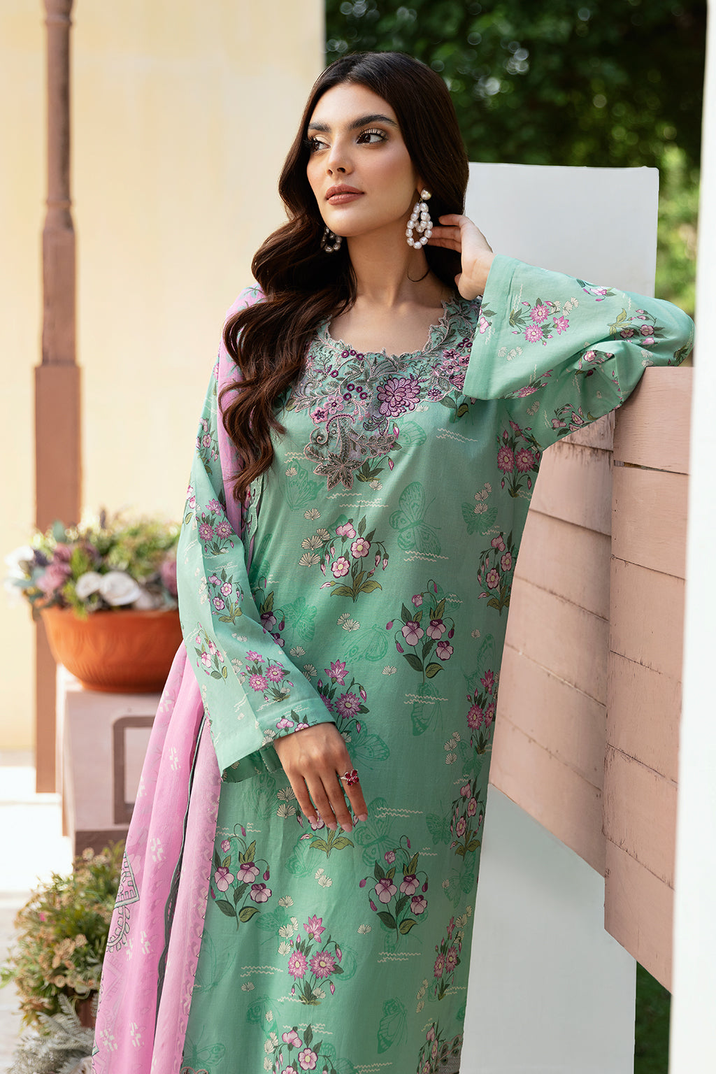 Ramsha | Rangrez Lawn Collection | N-510 - House Of Anaya