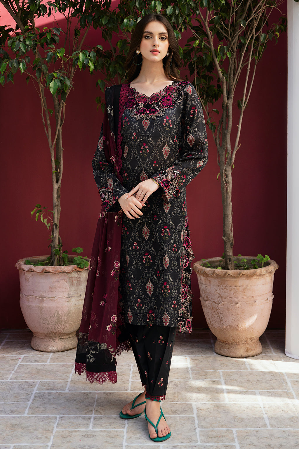 Ramsha | Rangrez Lawn Collection | N-503 - House Of Anaya