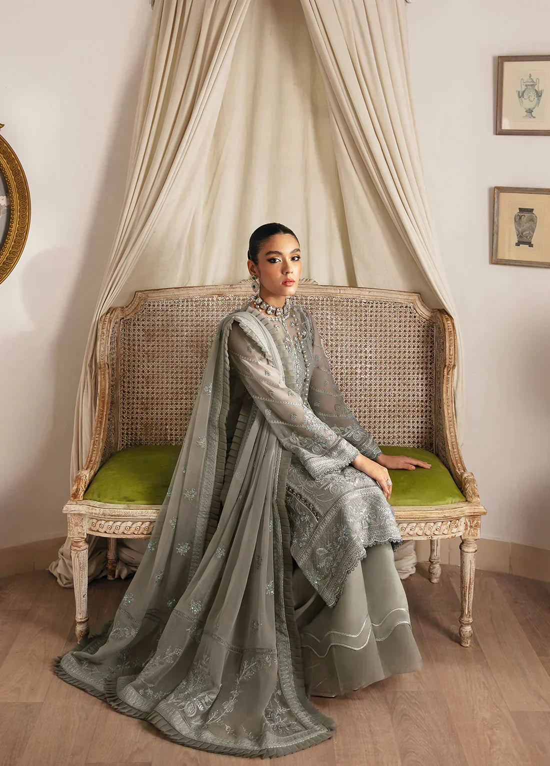 Gulaal | Embroidered Chiffon 23 | Sirena - House Of Anaya