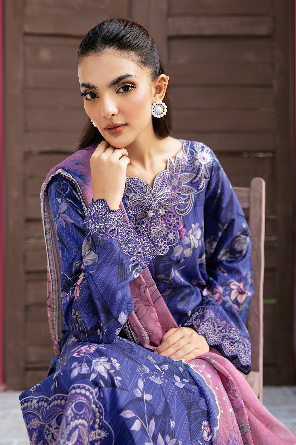 Ramsha | Rangrez Lawn Collection | N-509 - House Of Anaya