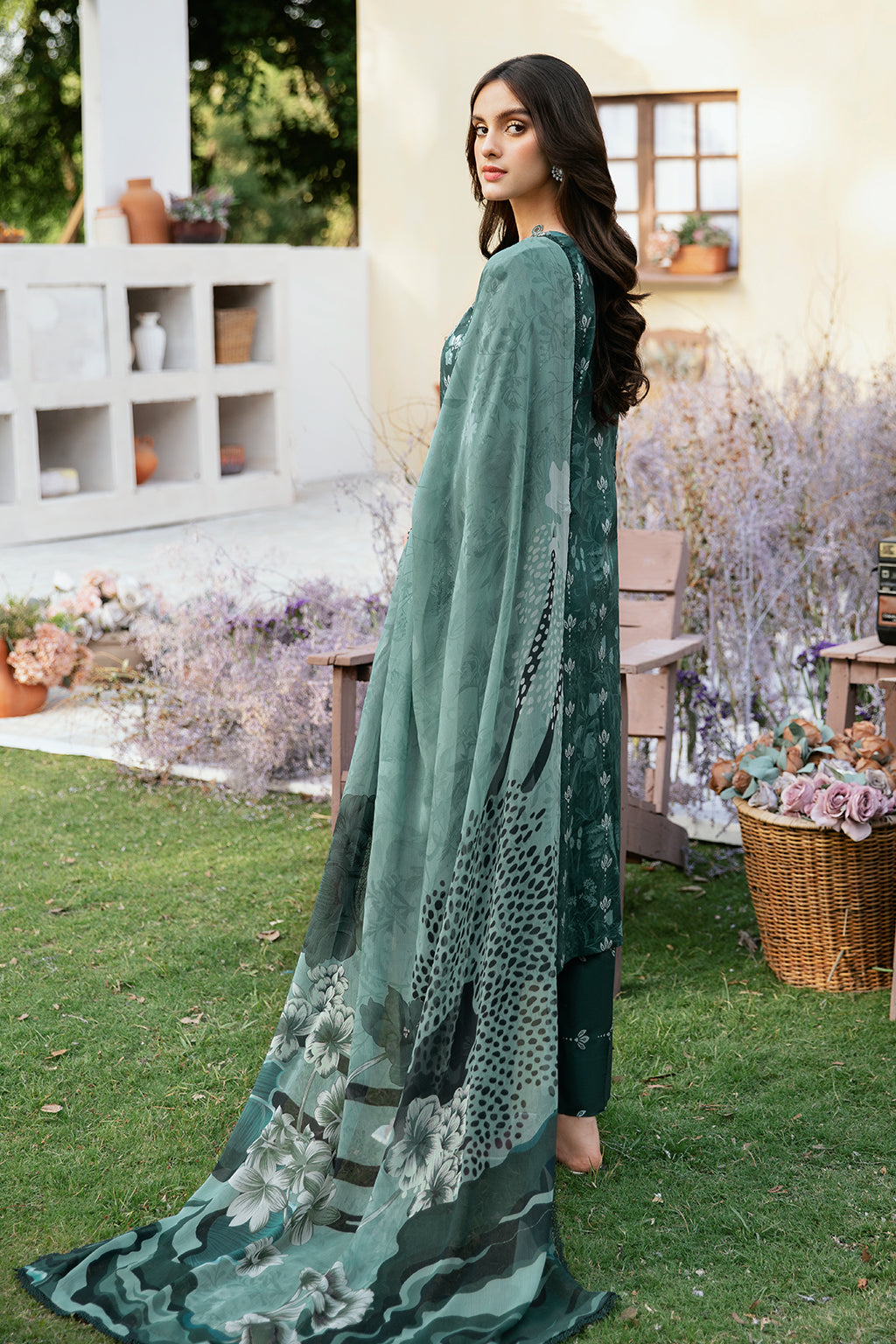 Ramsha | Rangrez Lawn Collection | N-505 - House Of Anaya