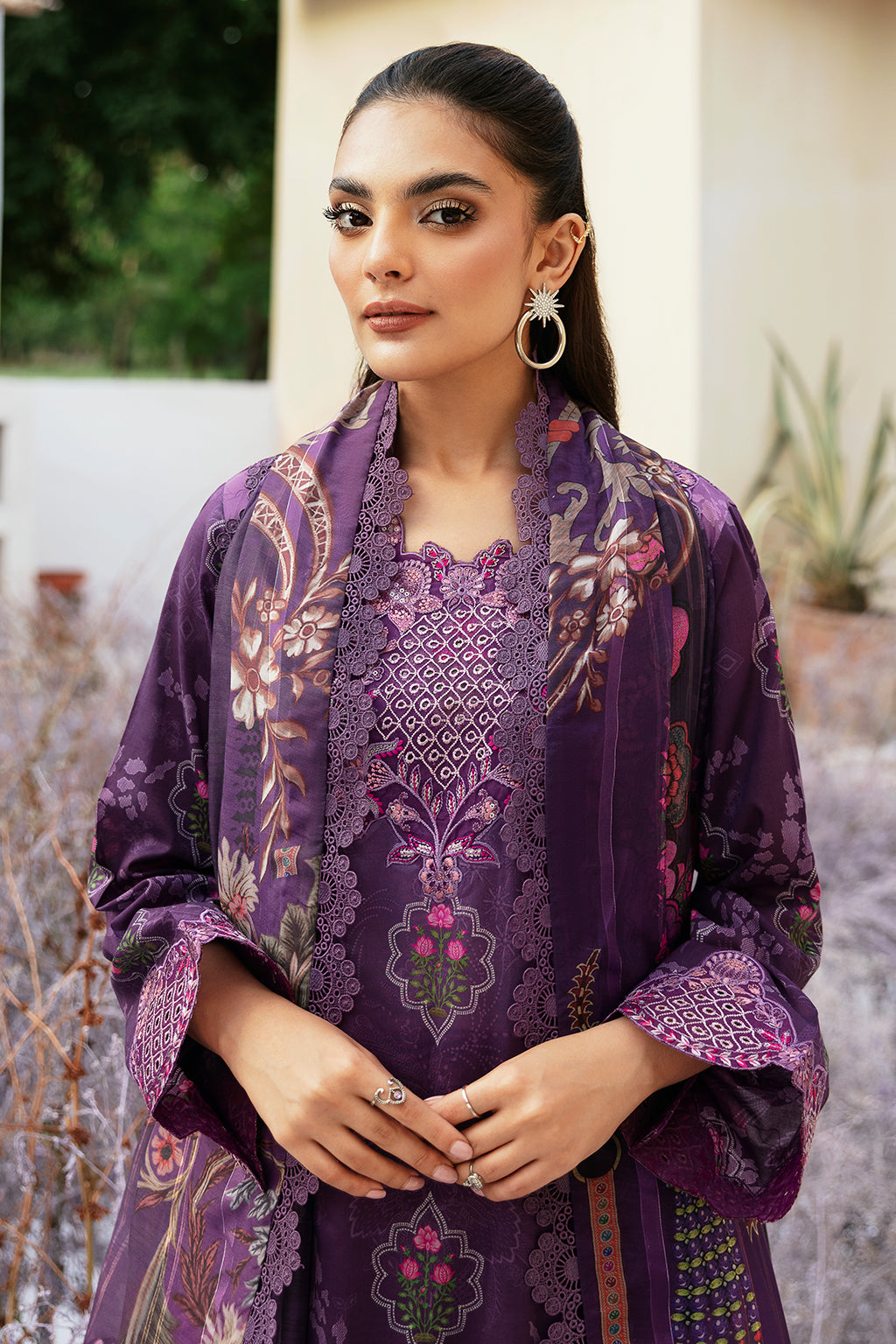 Ramsha | Rangrez Lawn Collection | N-506 - House Of Anaya