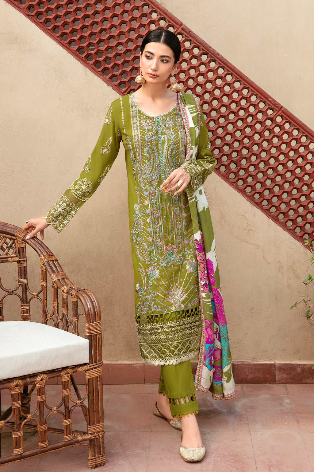 Ramsha | Luxury Lawn 24 | L-807 - House Of Anaya