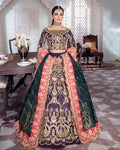 Gulaal | Wedding Formals | KEHKSHAN EMBROIDERED NET 3-PIECE SUIT WS-14 - House Of Anaya